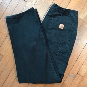 CARHARTT | Men’s Loose Fit | LINED Carpenter Pants in Heavy Canvas | Size 36x34